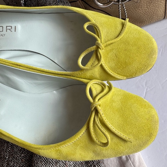 PRIORI Lime Green Suede Kitten Heels - Picture 5 of 15